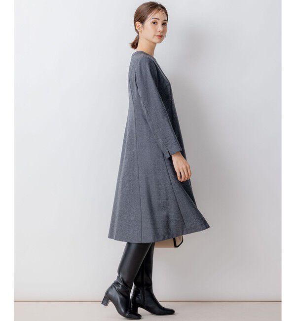 組曲「【WEB限定】ウールジョーゼット フレアワンピース」|ワンピース|