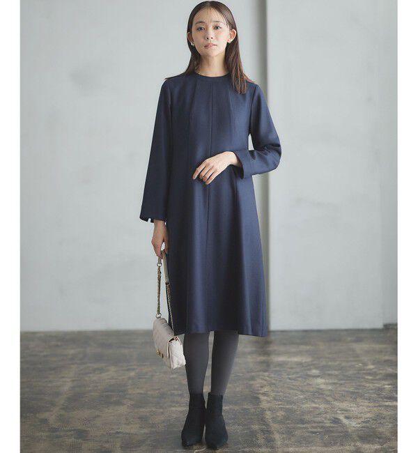 組曲「【WEB限定】ウールジョーゼット フレアワンピース」|ワンピース|