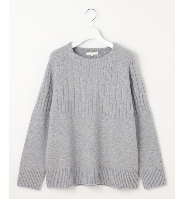 自由区「【洗える】ウールカシミヤブレンドケーブル ニット」|ニット・セーター|