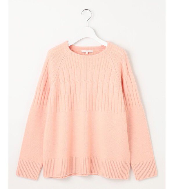 自由区「【洗える】ウールカシミヤブレンドケーブル ニット」|ニット・セーター|