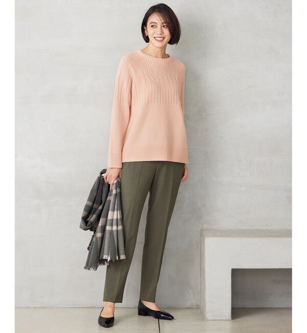 自由区「【洗える】ウールカシミヤブレンドケーブル ニット」|ニット・セーター|