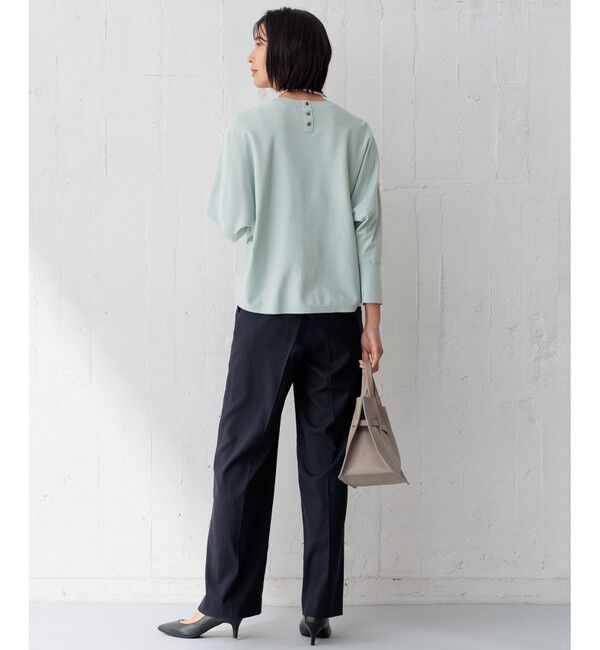 23区「【洗える】コンフォートストレッチ ドルマン ニット」|ニット・セーター|