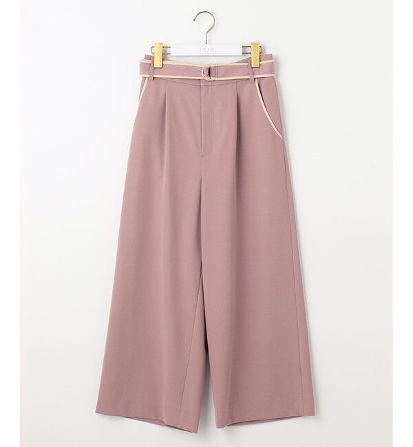 ANY SIS「【洗える】バイカラートリミングワイド パンツ」|その他|