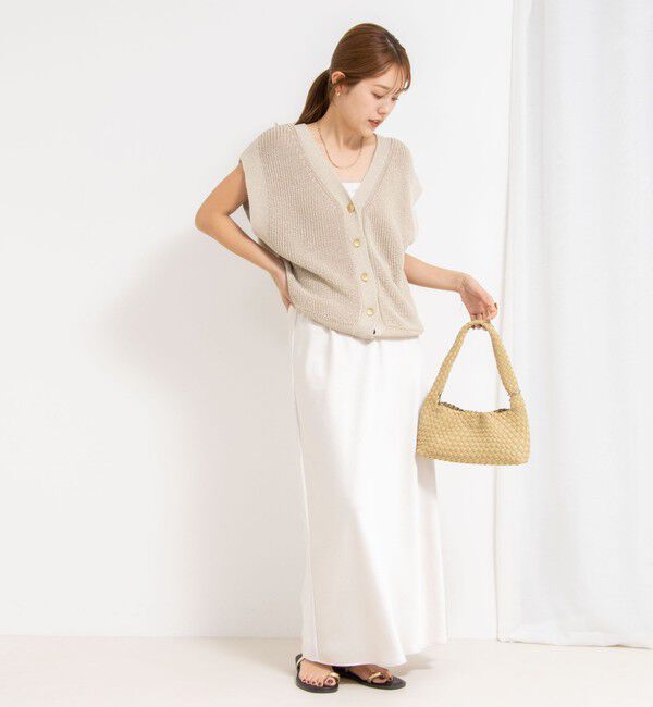 NOLLEY'S「◇【WEB限定】デザインサテンバイアスタイトスカート」|スカート|