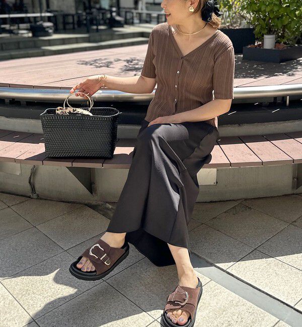 NOLLEY'S「◇【WEB限定】デザインサテンバイアスタイトスカート」|スカート|