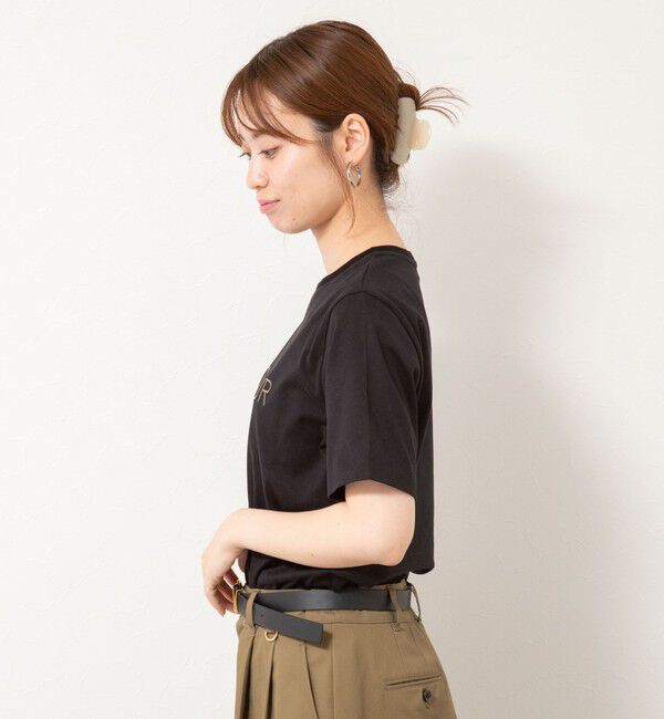 NOLLEY'S「BONJOUR刺繍Tシャツ」|Tシャツ・カットソー|