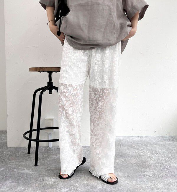 fredy emue「カットレースパンツ」|チノ|