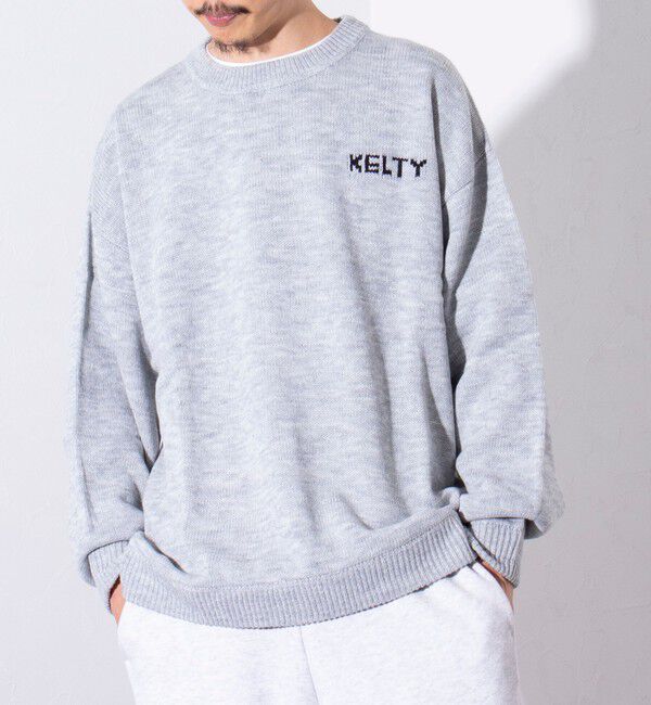 GLOSTER「【限定展開】【KELTY&times;GLOSTER】別注 ジャガード クルーネックニットプルオーバー」|ニット・セーター|