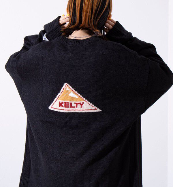 GLOSTER「【限定展開】【KELTY&times;GLOSTER】別注 ジャガード クルーネックニットプルオーバー」|ニット・セーター|ブラック