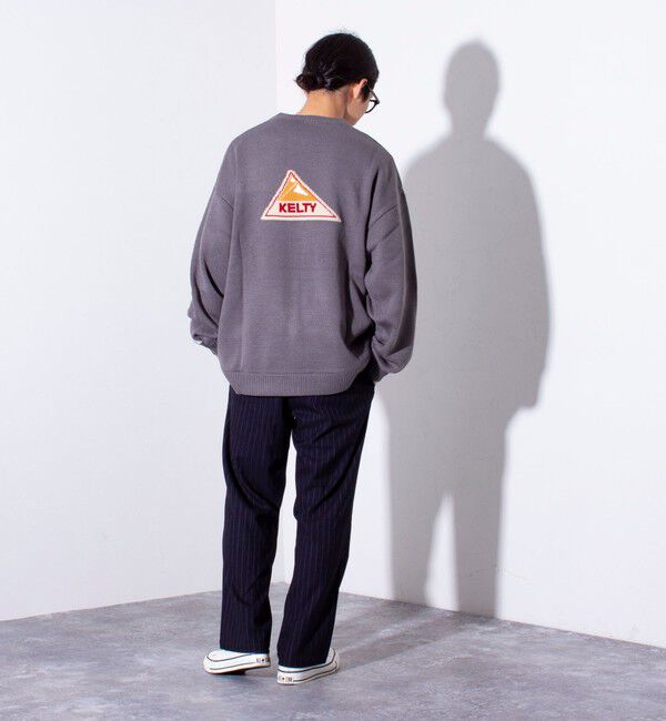 GLOSTER「【限定展開】【KELTY&times;GLOSTER】別注 ジャガード クルーネックニットプルオーバー」|ニット・セーター|