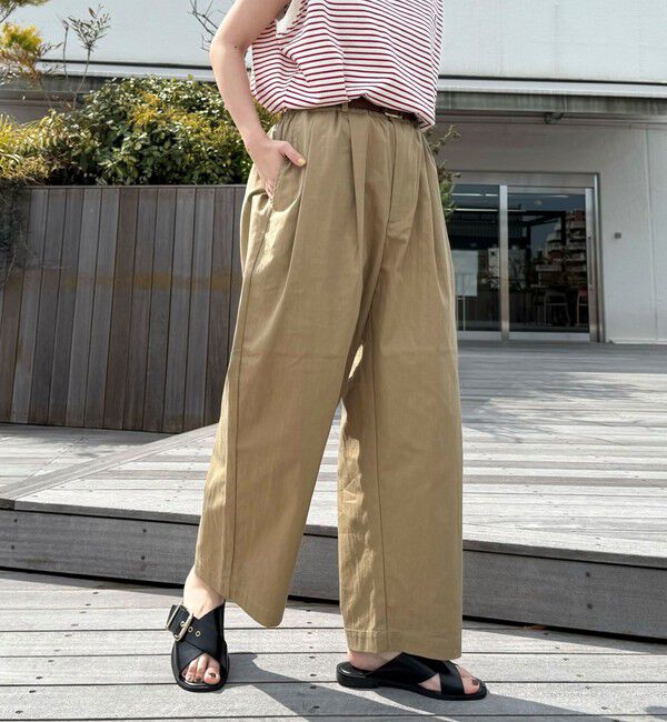 fredy emue「【GEVACO/ゲバコ】ギャザーテーパードパンツ」|チノ|