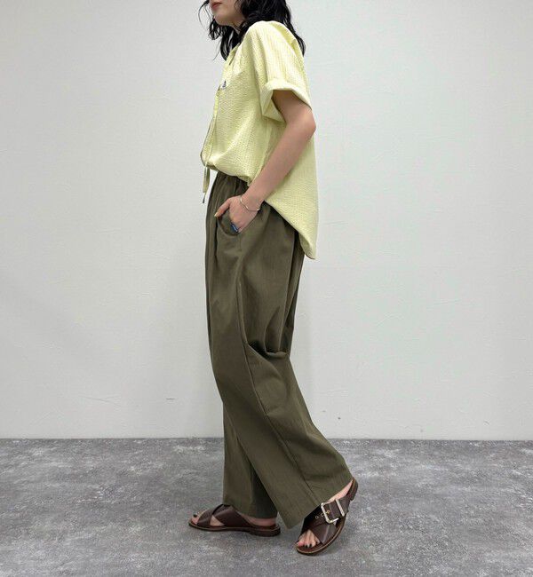 fredy emue「【GEVACO/ゲバコ】ギャザーテーパードパンツ」|チノ|