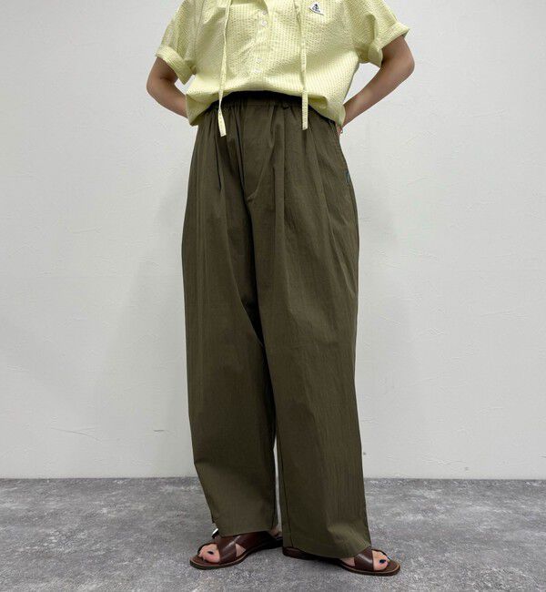 fredy emue「【GEVACO/ゲバコ】ギャザーテーパードパンツ」|チノ|