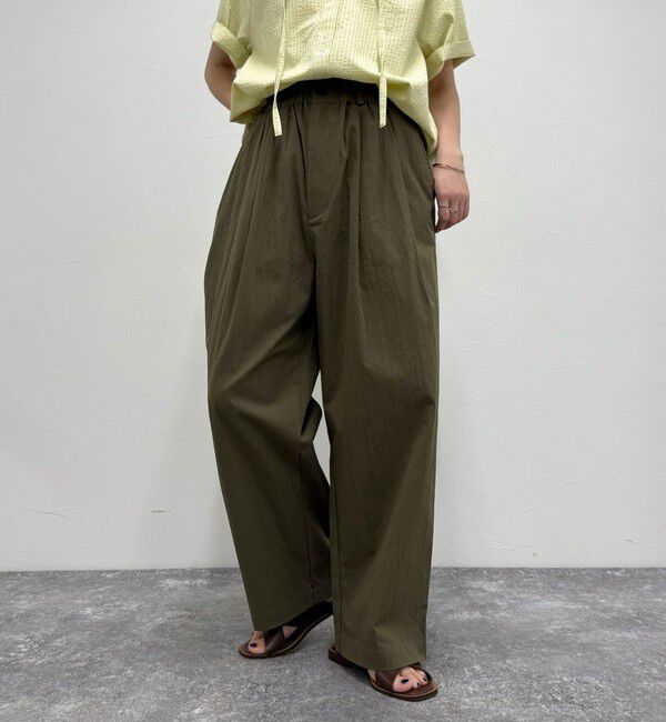 fredy emue「【GEVACO/ゲバコ】ギャザーテーパードパンツ」|チノ|