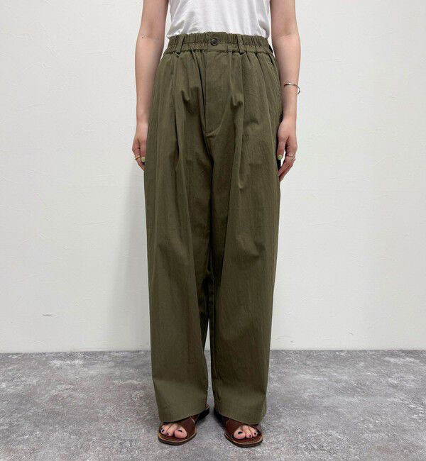 fredy emue「【GEVACO/ゲバコ】ギャザーテーパードパンツ」|チノ|