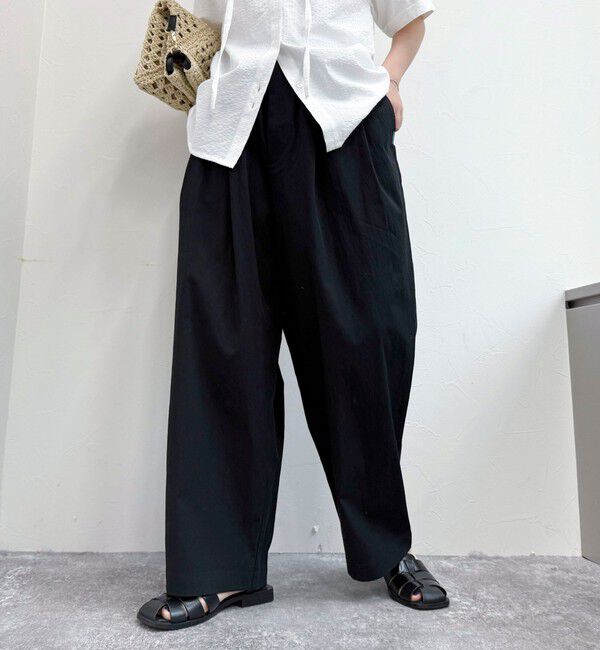fredy emue「【GEVACO/ゲバコ】ギャザーテーパードパンツ」|チノ|