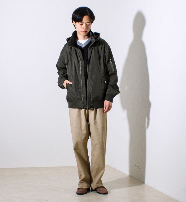 GLOSTER「【フード脱着/2WAY】リブスタンドブルゾン」|ブルゾン・スタジャン|