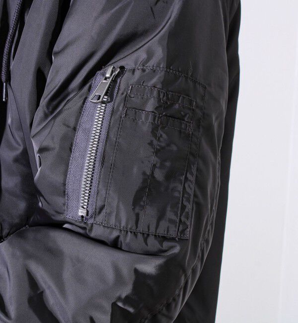 GLOSTER「【フード脱着/2WAY】リブスタンドブルゾン」|ブルゾン・スタジャン|