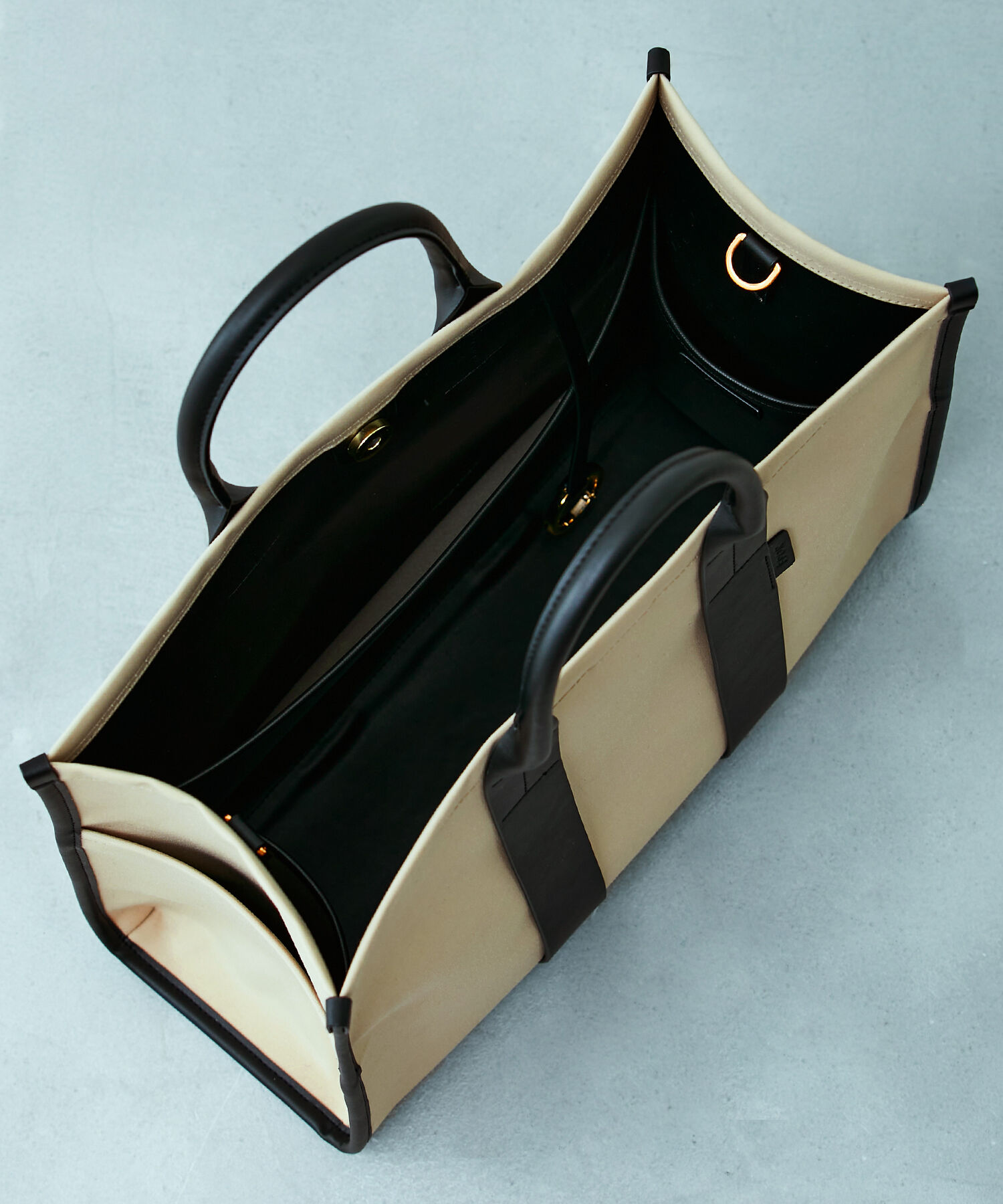 E'POR「【E'POR】【A4対応】【撥水】CONFORT Wide Bag（コンフォール ワイド バッグ）コットンポリエスエル素材」|トートバッグ|