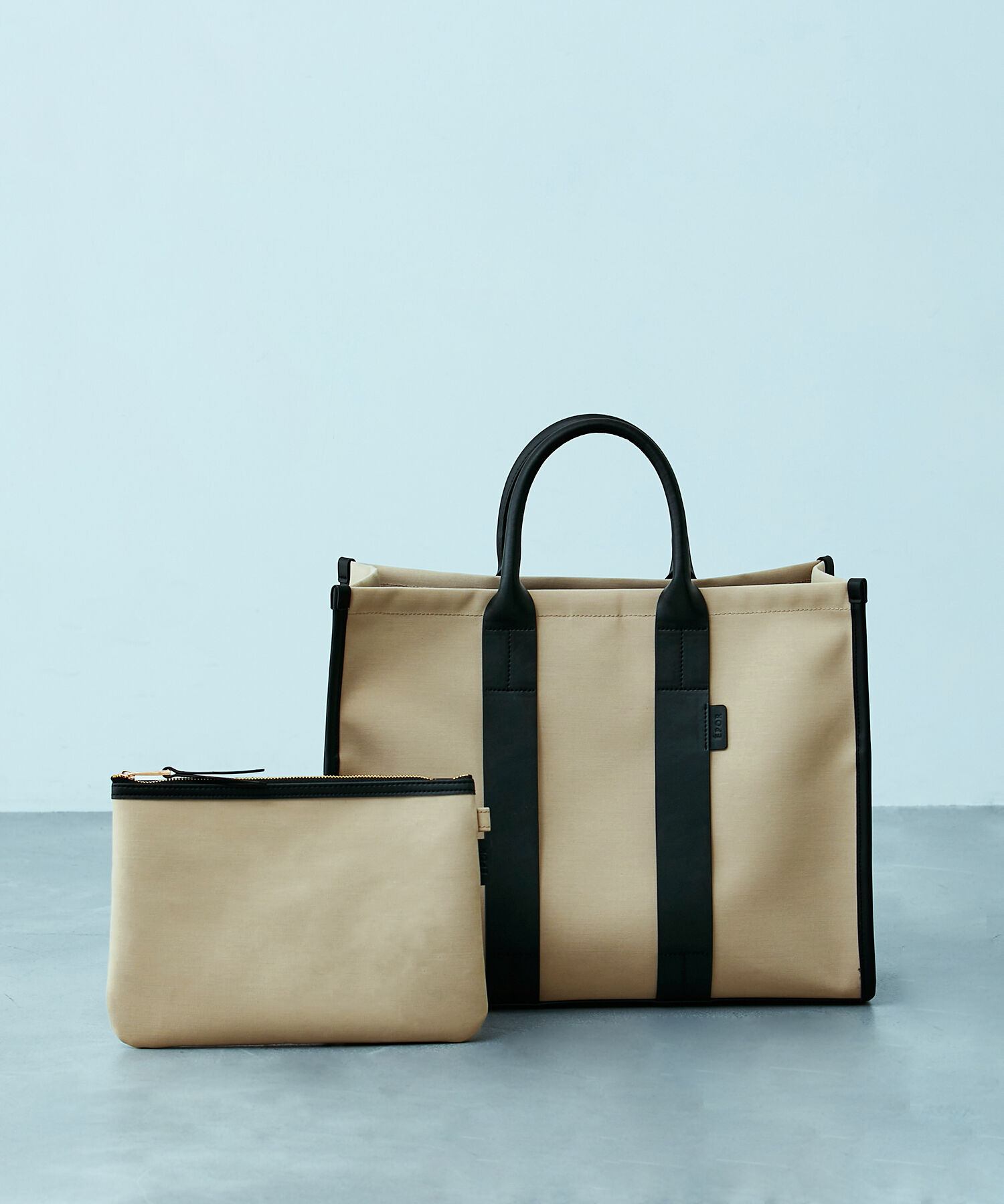 E'POR「【E'POR】【A4対応】【撥水】CONFORT Wide Bag（コンフォール ワイド バッグ）コットンポリエスエル素材」|トートバッグ|