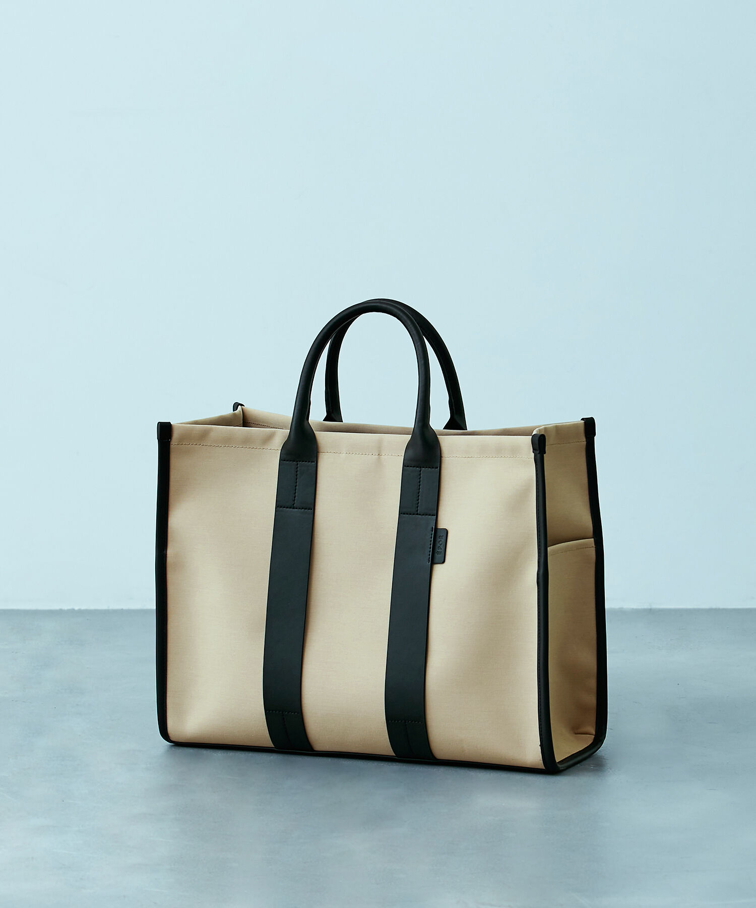 E'POR「【E'POR】【A4対応】【撥水】CONFORT Wide Bag（コンフォール ワイド バッグ）コットンポリエスエル素材」|トートバッグ|