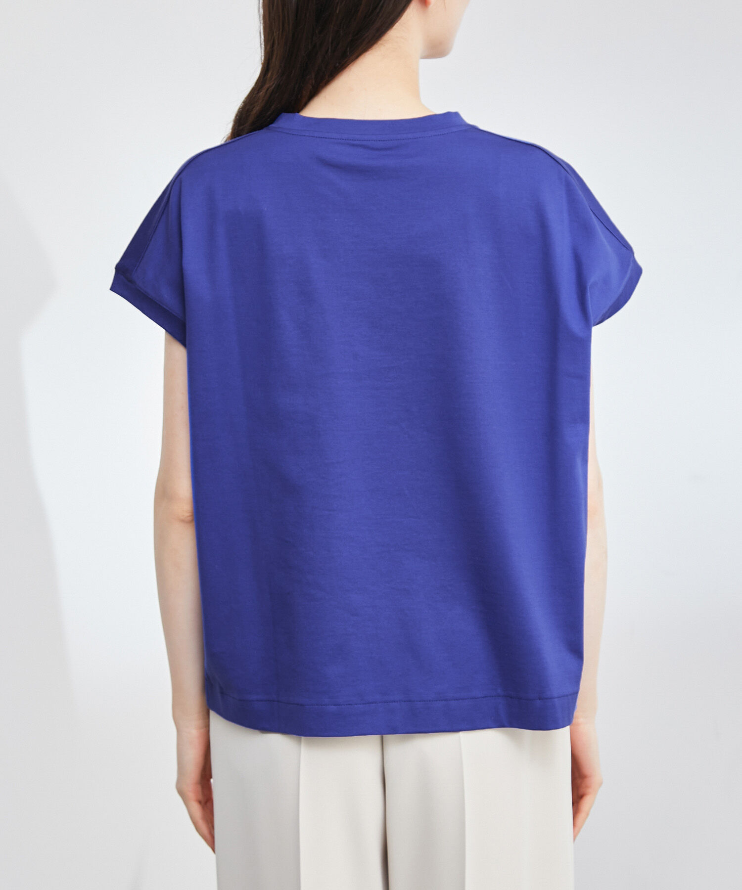 ROPE「【新色追加】【洗える】アームレットキャップスリーブTシャツ」|Tシャツ・カットソー|