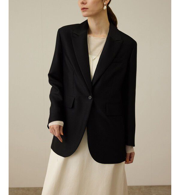 ROPE「シルクウールオーバージャケット」|テーラードジャケット|