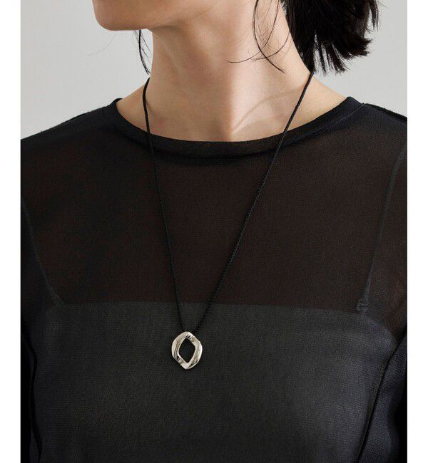 ROPE「【WEB・一部店舗限定】ストレッチシアー＆レースカットソー/洗える」|Tシャツ・カットソー|