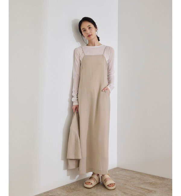 ROPE「【WEB・一部店舗限定】ストレッチシアー＆レースカットソー/洗える」|Tシャツ・カットソー|