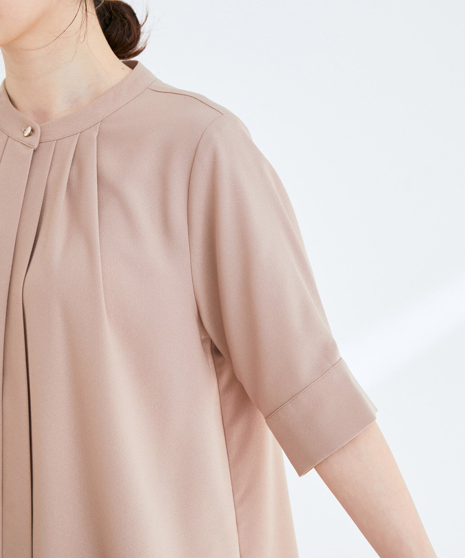 VIS「【EASY CARE】【新色追加】2WAYフロントタックブラウス」|シャツ・ブラウス|