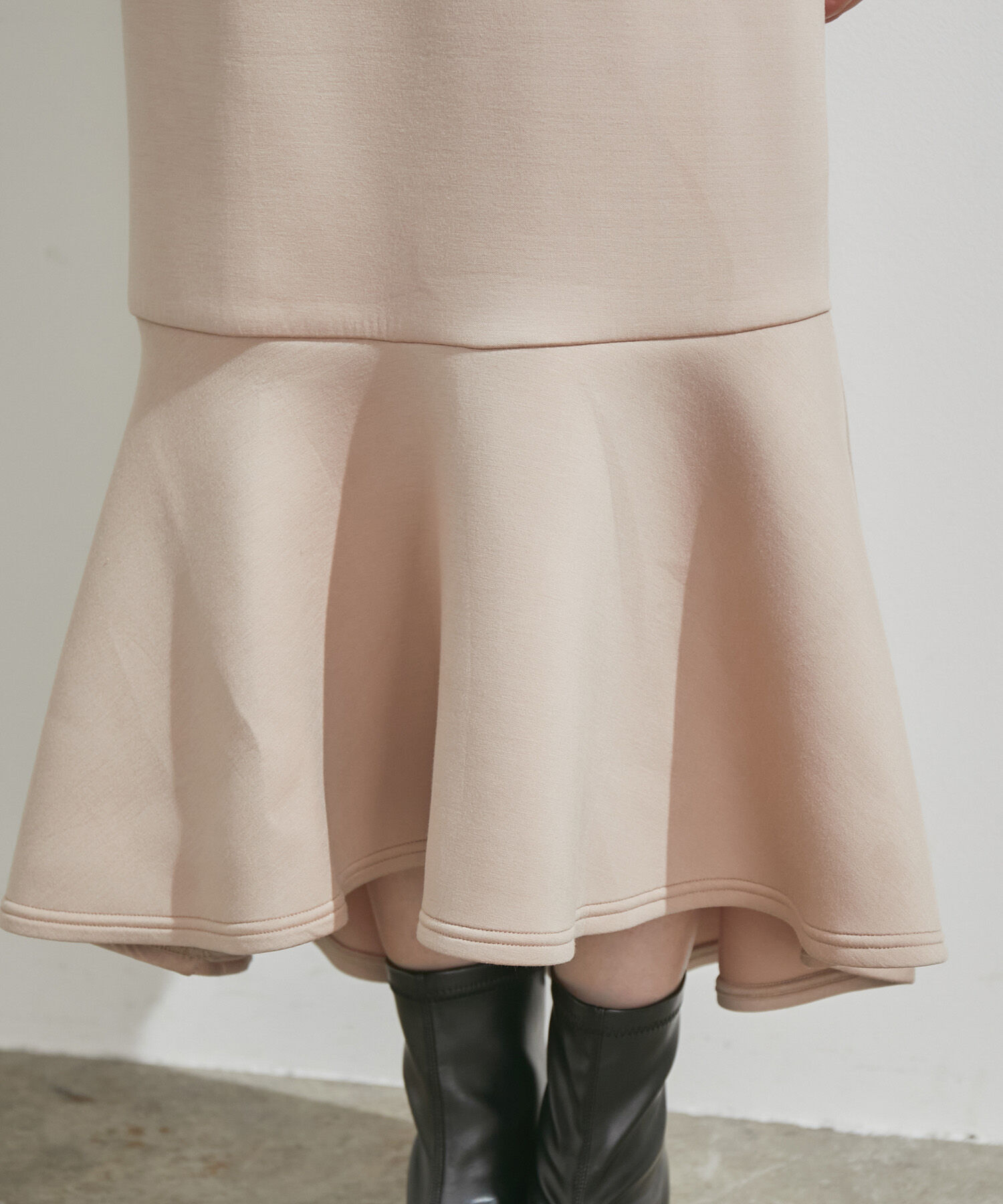 VIS「【スフレタッチ】ダンボールニットマーメイドスカート」|スカート|