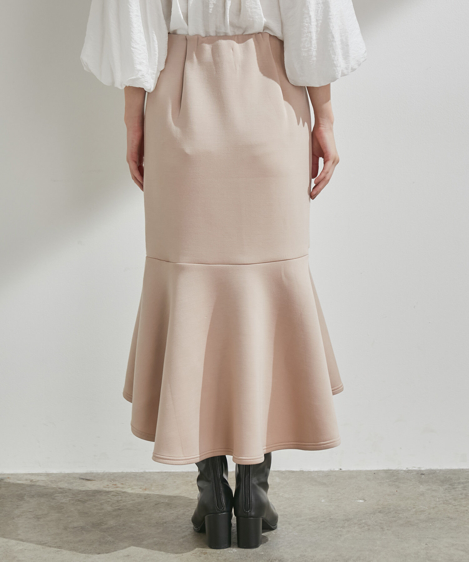 VIS「【スフレタッチ】ダンボールニットマーメイドスカート」|スカート|