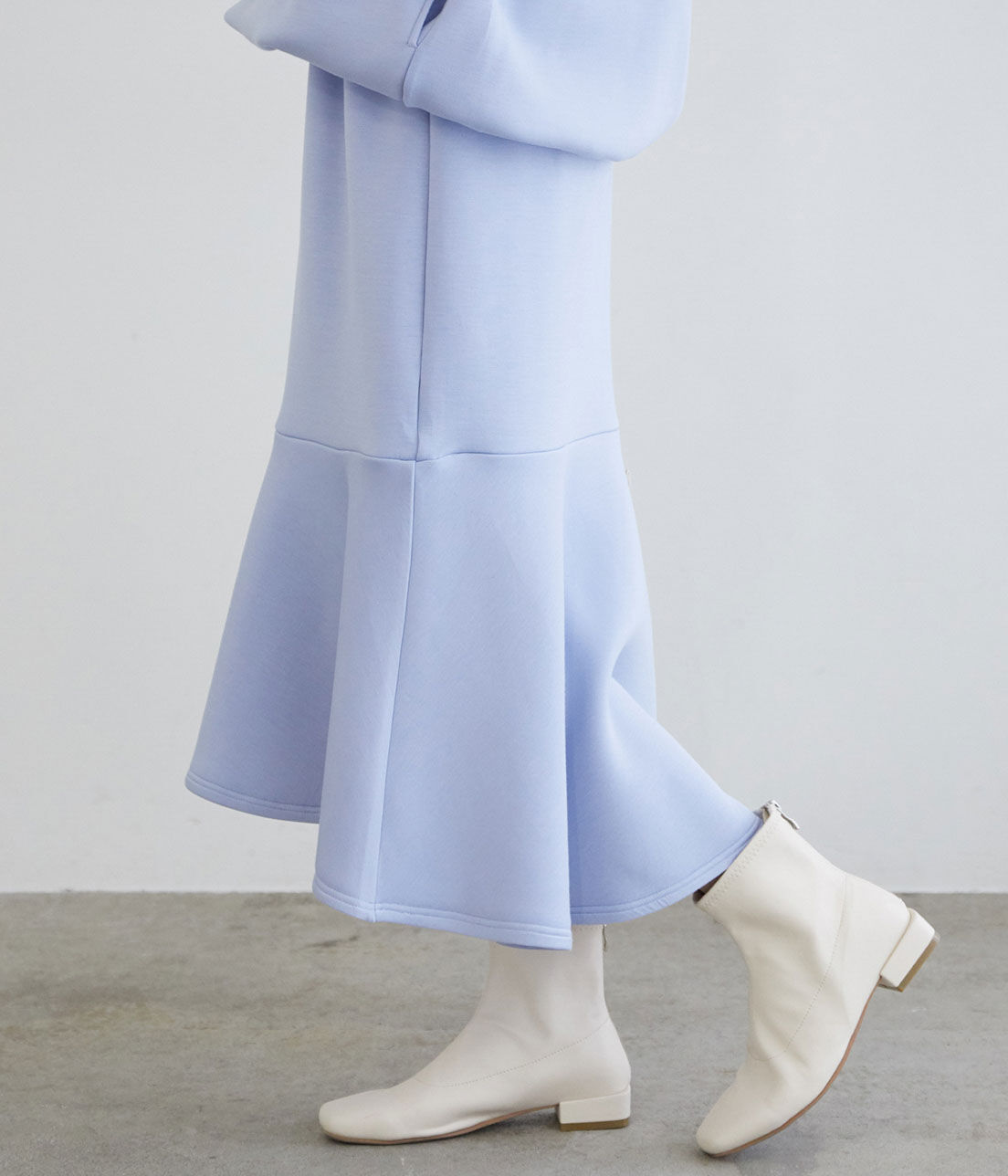 VIS「【スフレタッチ】ダンボールニットマーメイドスカート」|スカート|