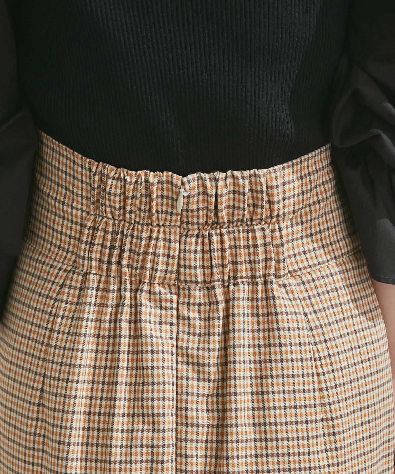VIS「女性らしさを引き立つ、チェックアソートマーメイドスカート」|スカート|