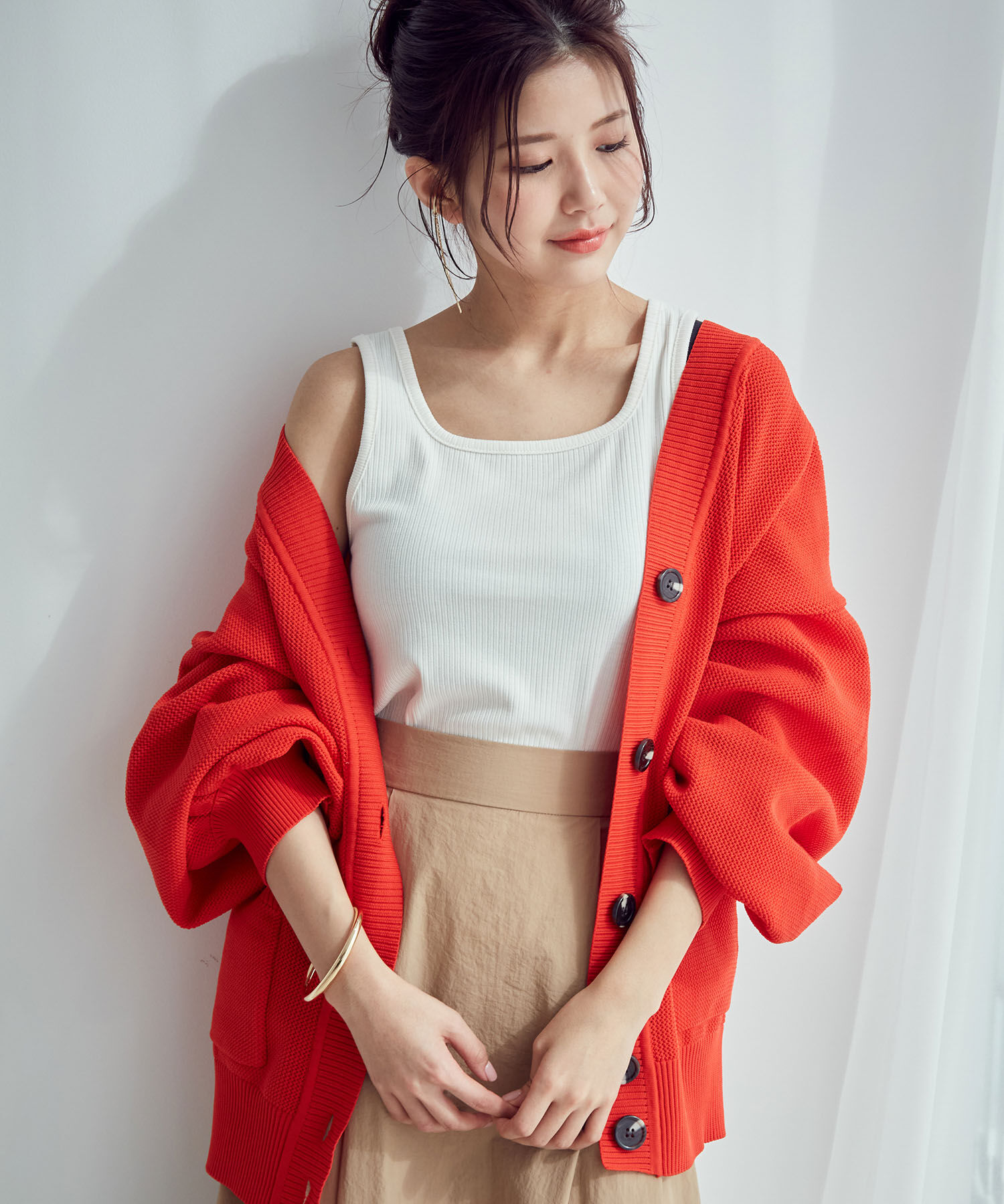 vis-a-vis「【WEB限定】テレコリブタンクトップ」|タンクトップ|