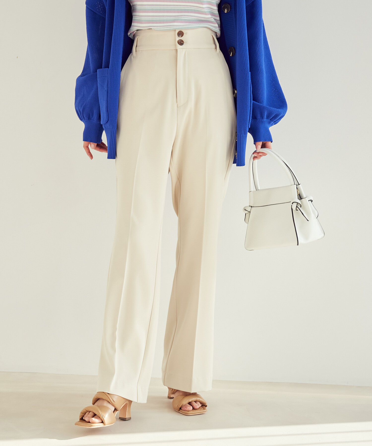 vis-a-vis「【WEB限定】【選べるカラー!コスパ最強パンツ】フレアーパンツ【洗濯機可】」|スラックス|