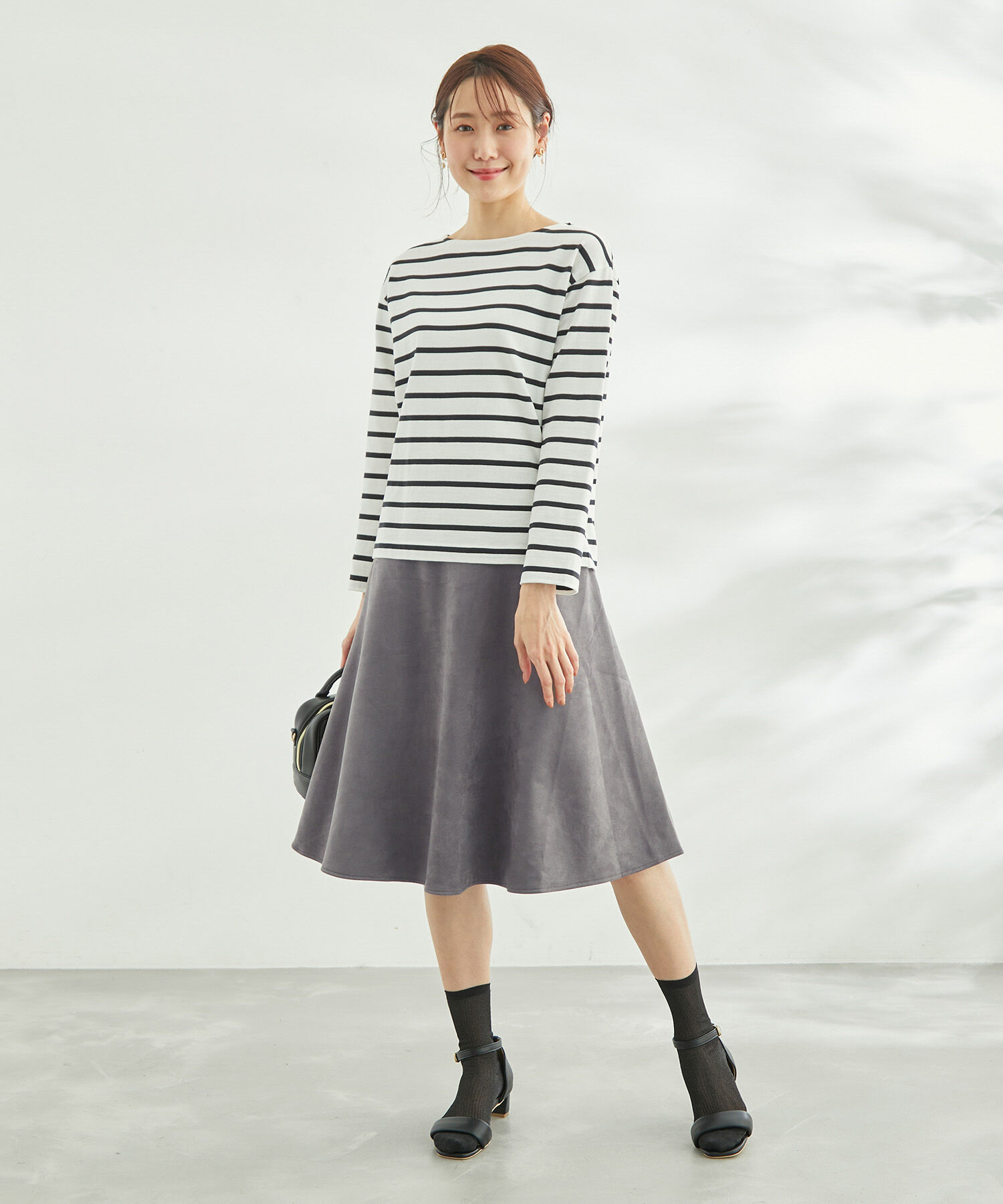 Rope&rsquo;Picnic「リサイクルポリエステルダンボールフレアスカート」|スカート|