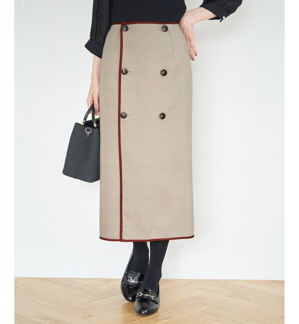 Rope&rsquo;Picnic「チェック＆無地リバーシブルスカート」|スカート|