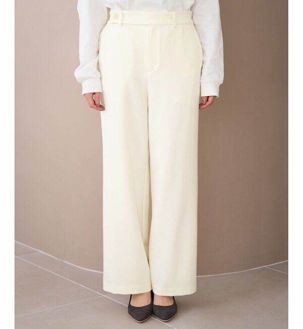 Rope&rsquo;Picnic「ワイドパンツ/防汚加工」|チノ|