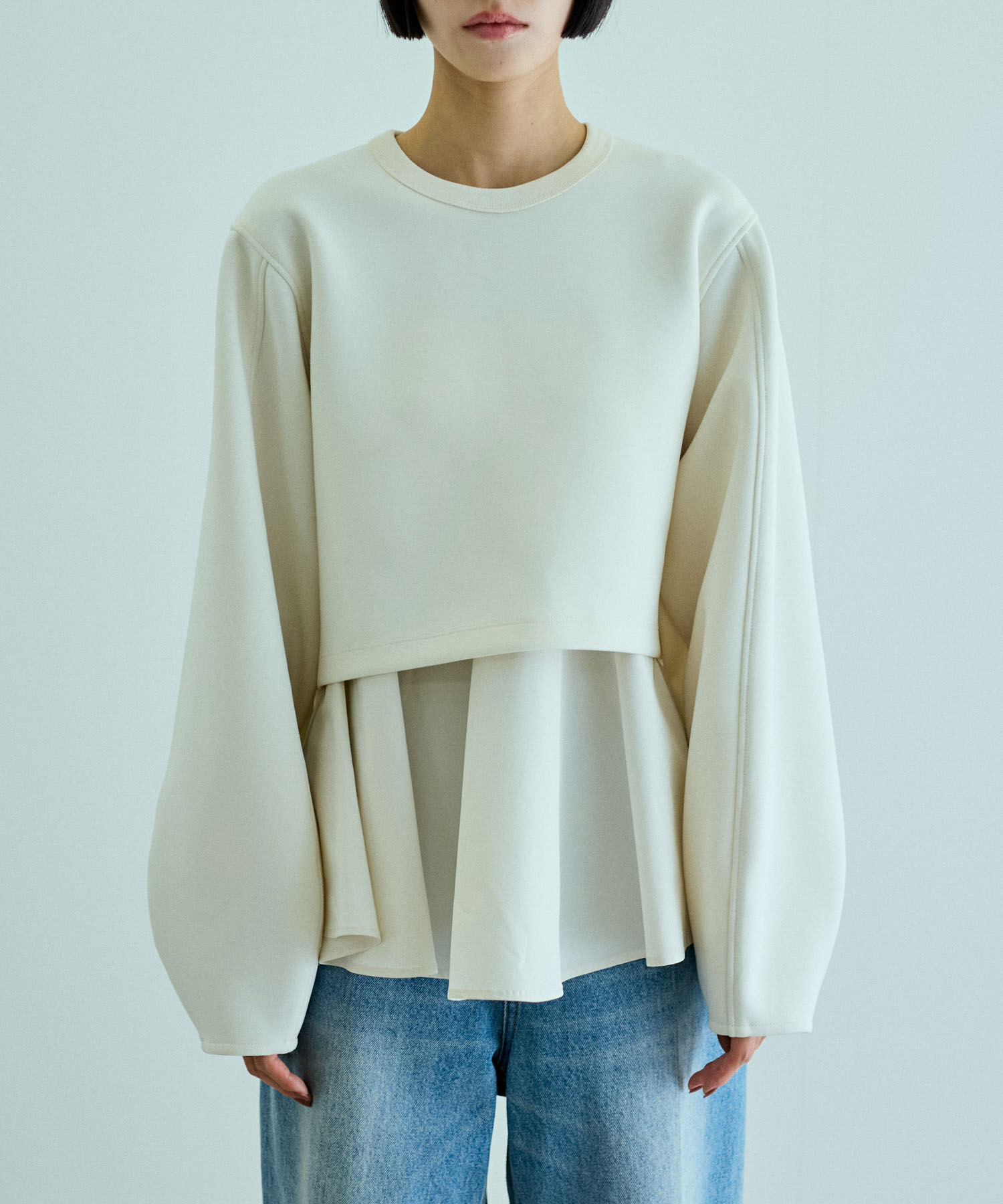 ADAM ET ROPE'「レイヤードペプラムチュニック」|その他|