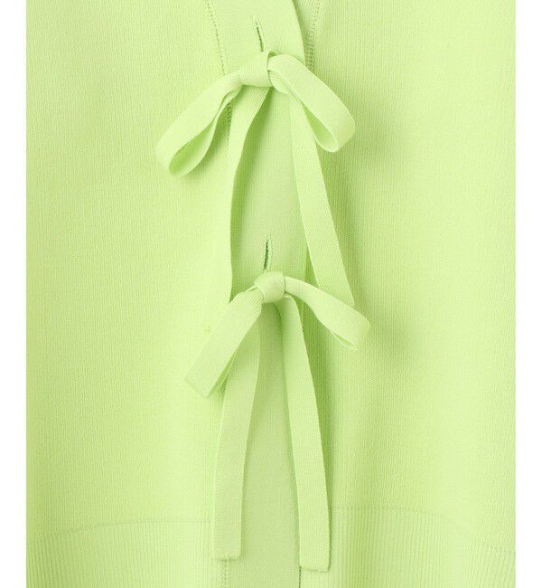 ADAM ET ROPE'「【サステナブル】マルチwayリボンミドルカーディガン」|カーディガン|