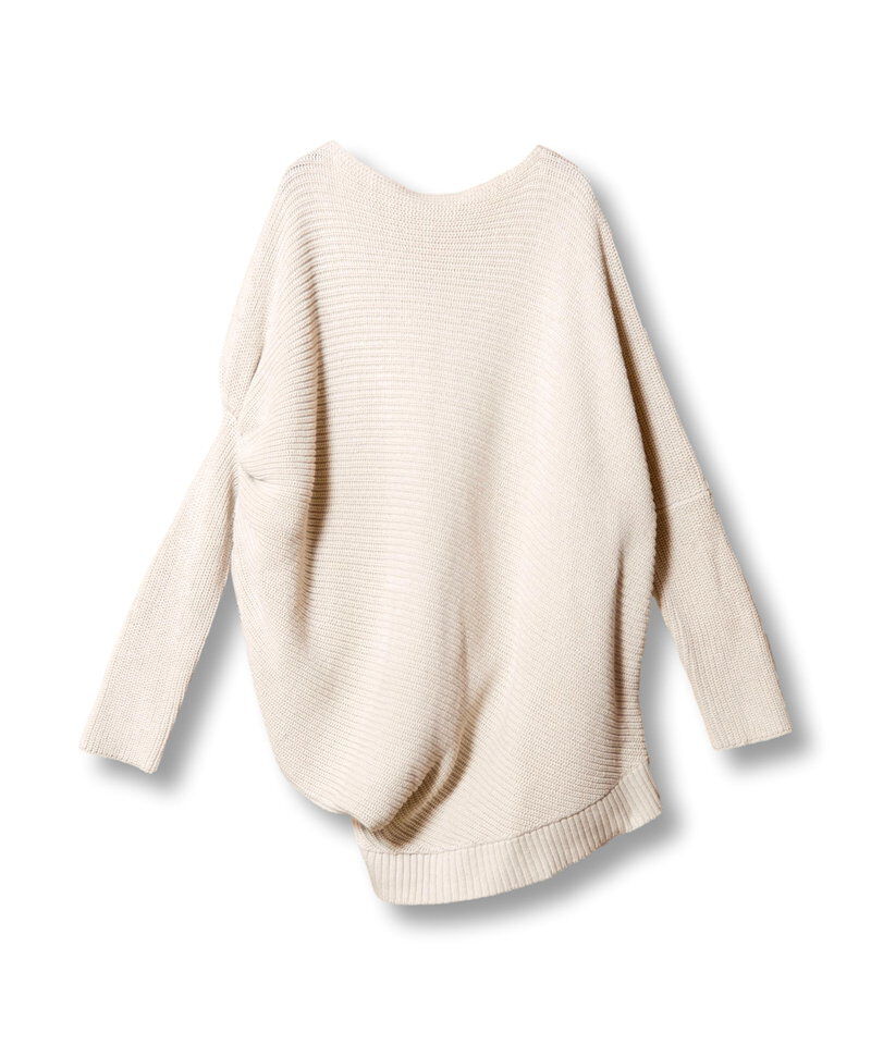  「アシンメトリーニットプルオーバー」|ニット・セーター|