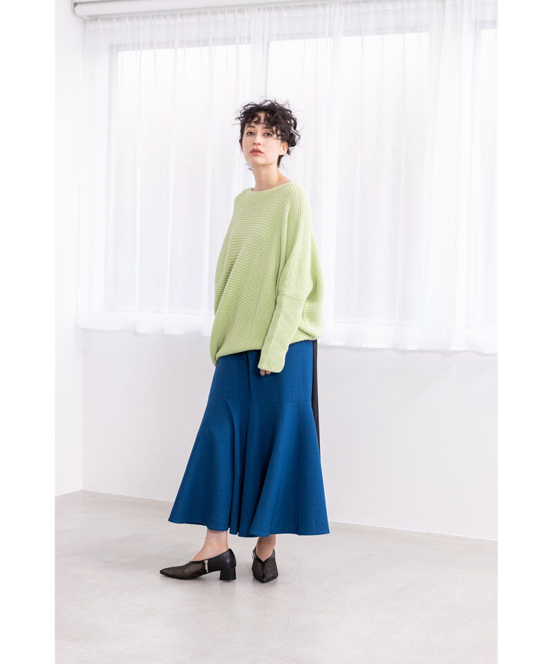  「アシンメトリーニットプルオーバー」|ニット・セーター|