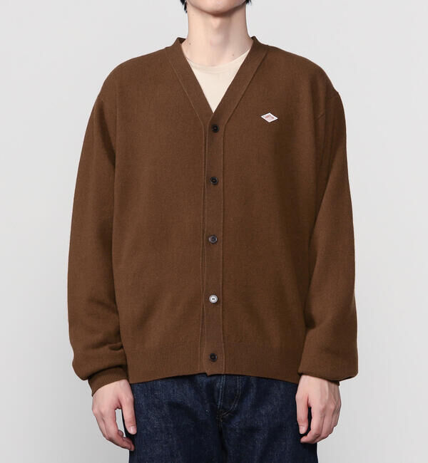 DANTON「DANTON | ラムウール Vネックニットカーディガン MEN」|ニット・セーター|