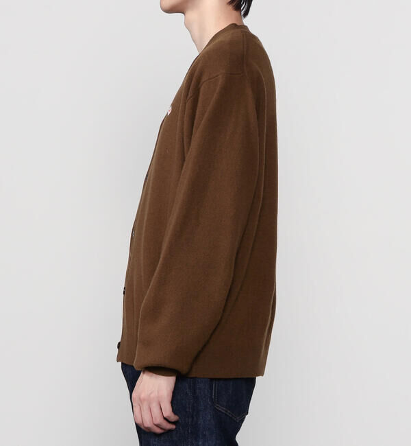 DANTON「DANTON | ラムウール Vネックニットカーディガン MEN」|ニット・セーター|