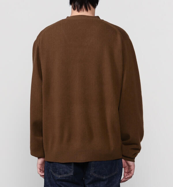 DANTON「DANTON | ラムウール Vネックニットカーディガン MEN」|ニット・セーター|