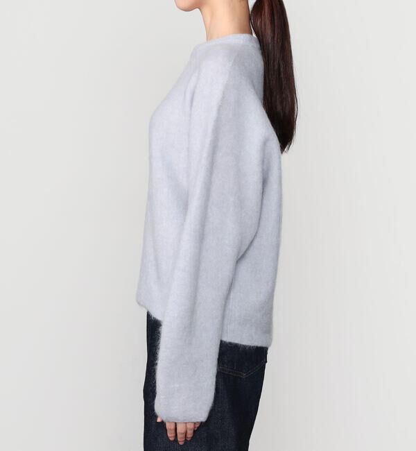 UNFIL「UNFIL | スーパーキッドモヘア クルーネックニットプルーバー WOMEN」|ニット・セーター|