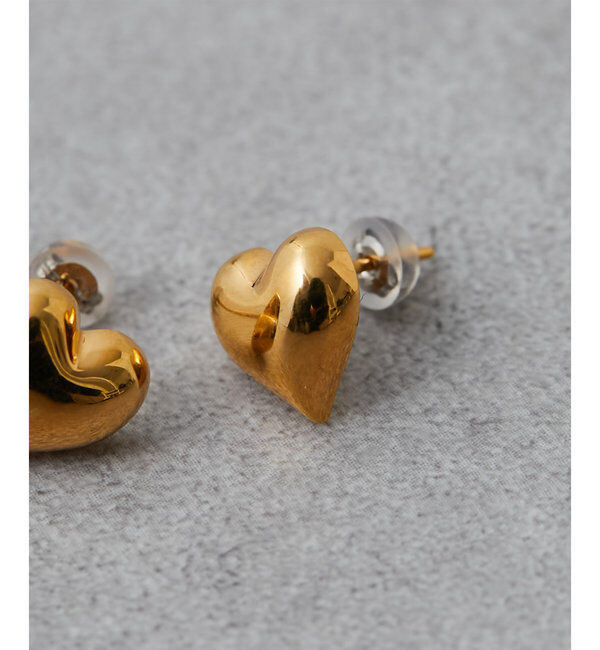  「【Hoaw.】Heart Gold ピアス」|リング|