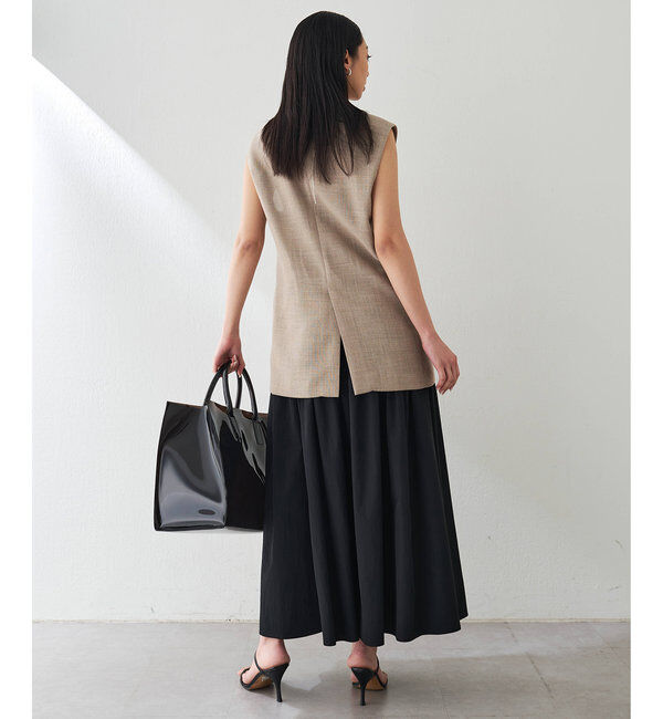  「ジュートライクVネックプルオーバージレ」|ベスト・ジレ|