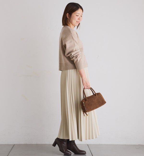  「スキッパースウェットライクカーディガン」|ニット・セーター|